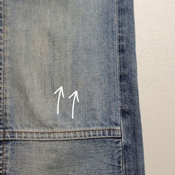 Rivet & Thread High Rise Slim Boy Jeans Thigh Patch Edition from Madewell - Picture 13 of 15